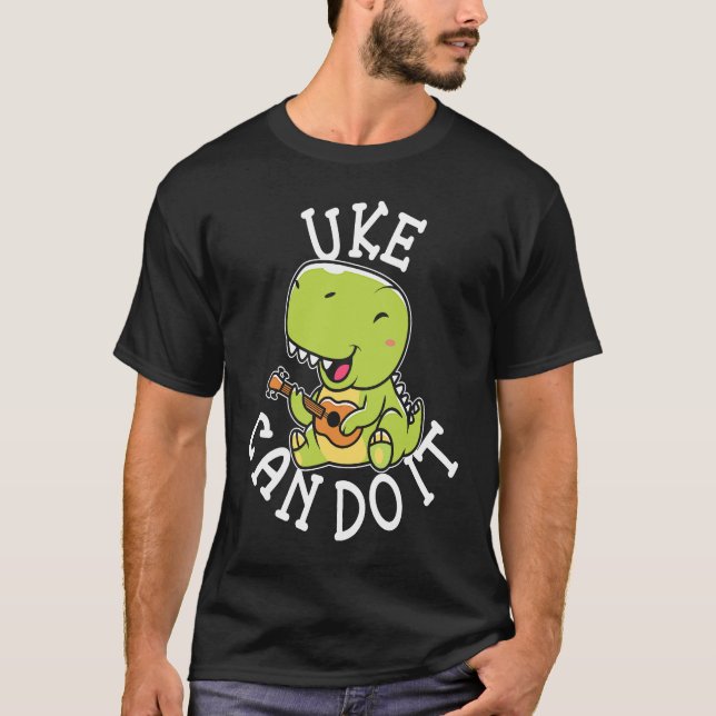 Camiseta Cute Uke Can Do It Ukulele Player (Anverso)