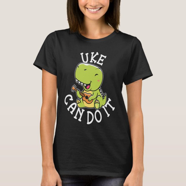Camiseta Cute Uke Can Do It Ukulele Player (Anverso)