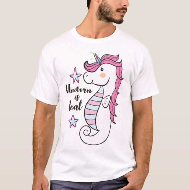 Camiseta Cute unicorn (Anverso)
