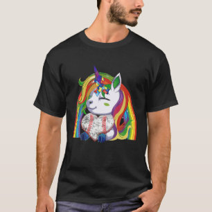 Camiseta Cute Unicorn Autism Awareness Rainbow Baseball Lov