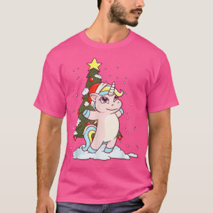 Camiseta Cute Unicorn Christmas T Funny Xmas 