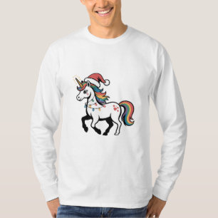 Camiseta Cute Unicorn Deer Reno Ciervo Luces Divertidas De