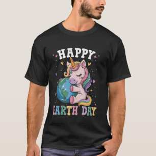 Camiseta Cute Unicorn Día de la Tierra Planeta Verde Mujere