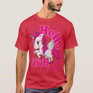 Camiseta Cute Unicorn Fifth Grade Team 5th Grade Back to Sc