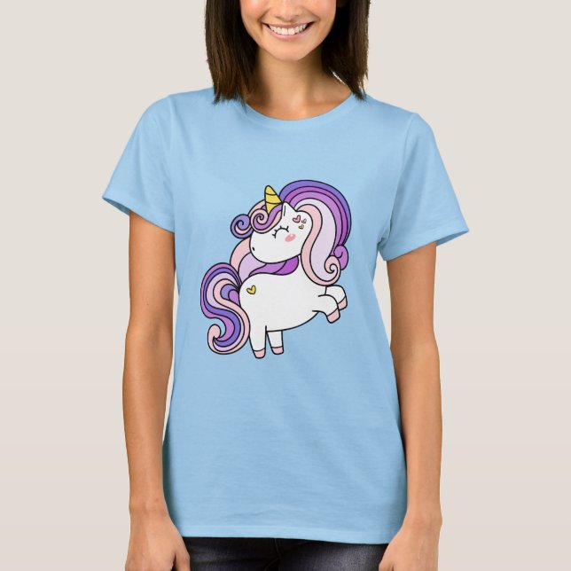 Camiseta Cute Unicorn Lover Unicorn Design for Girls Magic (Anverso)