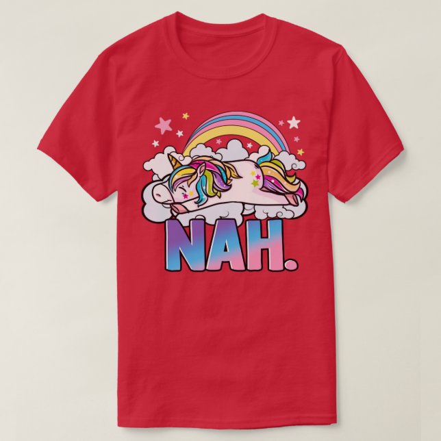 Camiseta Cute Unicorn Nah (Diseño del anverso)