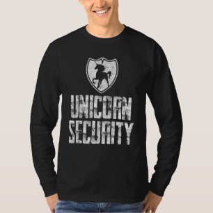 Camiseta Cute Unicorn Security And Protect Present