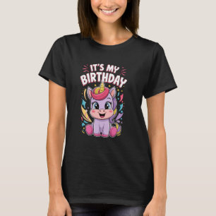 Camiseta Cute Unicornio Colorido, Celebración Mágica de Cum