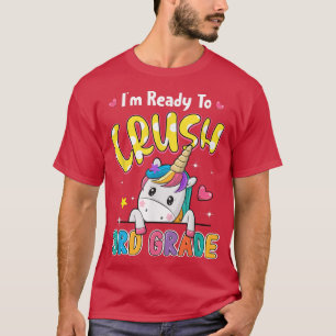 Camiseta Cute Unicornio, estoy listo para aplastar el terce