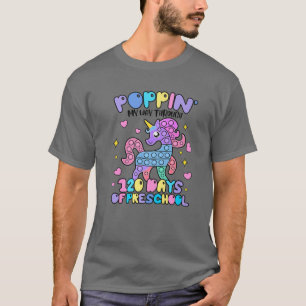 Camiseta Cute Unicornio Lo Hizo Feliz 120 Días De Educación