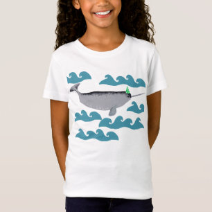 Camiseta Cute Unicornio Narwhal Whale Whaley Sea Kids