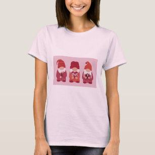 Camiseta Cute Valentine Gnomes te amo el arte