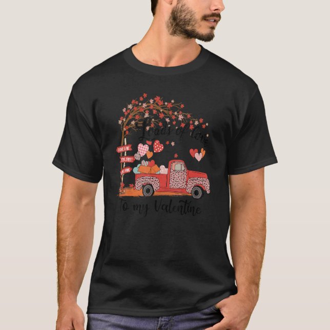 Camiseta Cute Valentine Recoge El Diseño Del Camión En El A (Anverso)