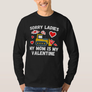 Camiseta Cute Valentine s Day Son Construction Kids Boys