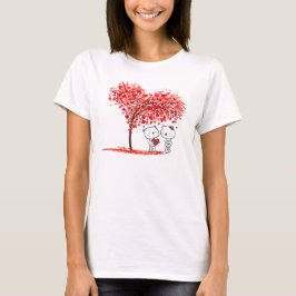Camiseta Cute Valentine Watercolor Artsy Personalize