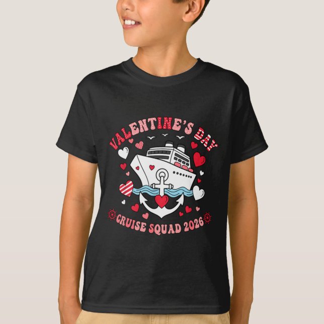 Camiseta Cute Valentines Day Cruise 2026 Matching Cruise Fo (Anverso)