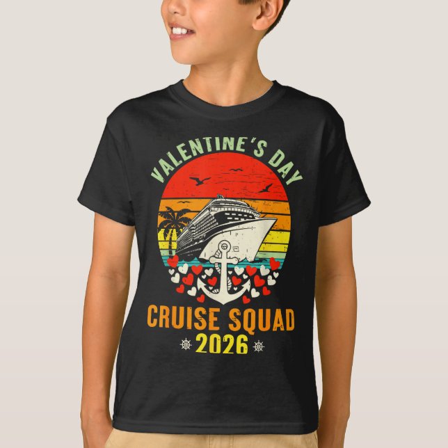 Camiseta Cute Valentines Day Cruise 2026 Matching Cruise Fo (Anverso)