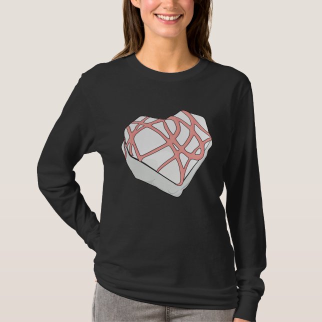 Camiseta Cute Valentines  Funny Valentine Heart Snack Cake (Anverso)