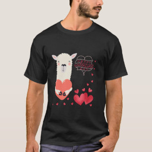 Camiseta Cute valentines llama te amo para amantes de llama