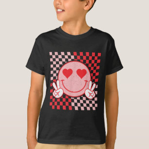Camiseta Cute Valentines vibes sonríe frente a los hombres 