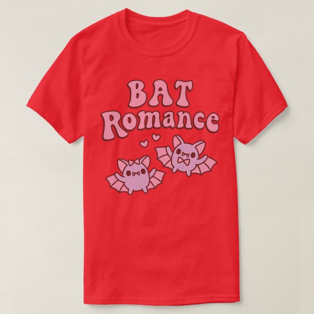 Camiseta Cute Vampire Bats Funny Bat Romance Pun (Diseño del anverso)