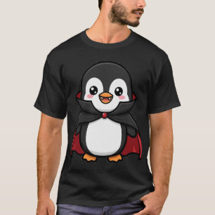 Camiseta Cute Vampire Penguin Halloween