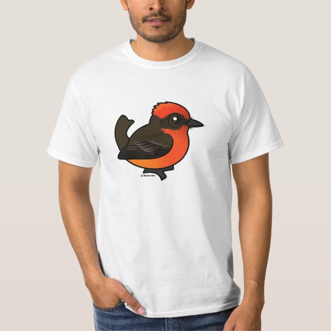 Camiseta Cute Vermilion Flycatcher (Anverso)