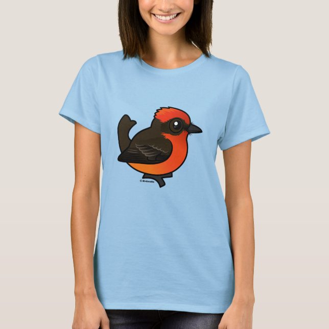 Camiseta Cute Vermilion Flycatcher (Anverso)