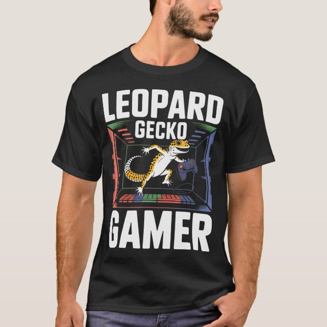 Camiseta Cute Video Games Lizard Reptile Leopard Gecko Game (Anverso)