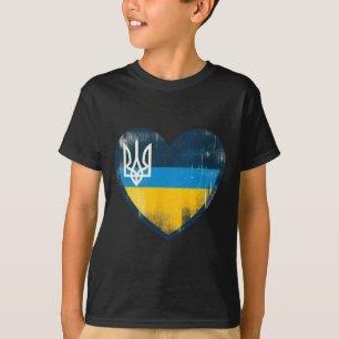 Camiseta Cute Vintage Abanico Ucraniano Bynner Bandera de U