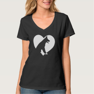 Camiseta Cute Vintage que ama a los perros Perro Negro Cora