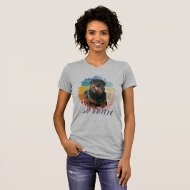 Camiseta Cute Vintage Rottie Rottweiler Perro Mascota Anima