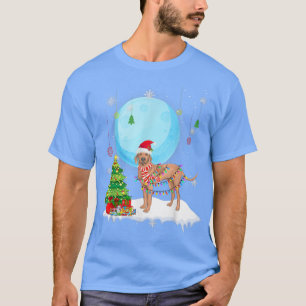 Camiseta Cute Vizsla Christmas Dog Lights Lover Tee