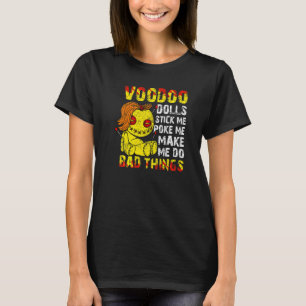 Camiseta Cute Voodoo Teddy Bear Muñecas Aterradoras Acupunc