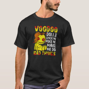 Camiseta Cute Voodoo Teddy Bear Muñecas Aterradoras Acupunc