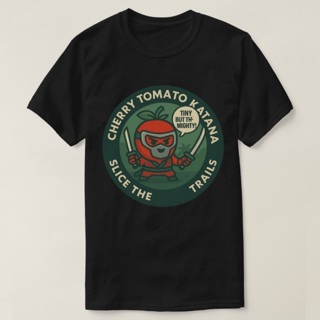 Camiseta Cute Warrior Cherry Tomato Japanese Theme (Diseño del anverso)