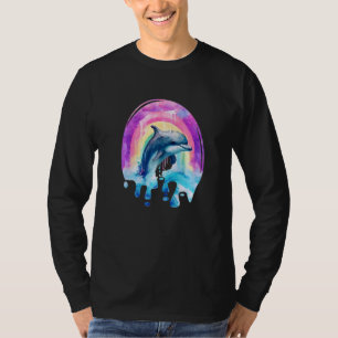 Camiseta Cute Watercolor Sea Life Dolphin