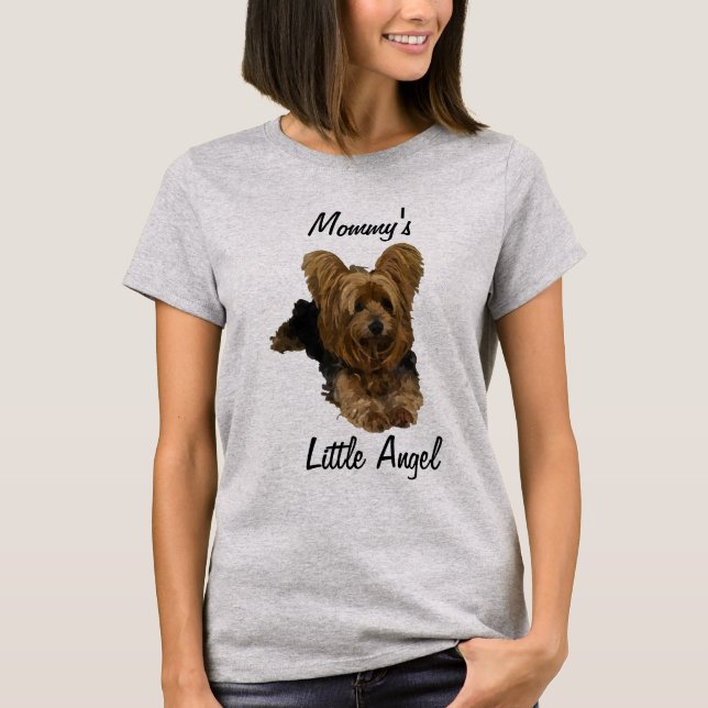 Camiseta Cute Watercolor Yorkshire Terrier (Anverso)