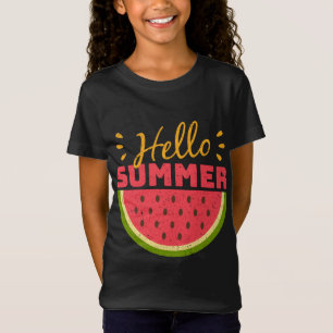 Camiseta Cute Watermelon Hello Summer Fruit Vintage Vacatio