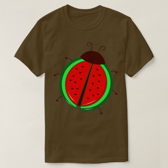 Camiseta Cute Watermelon Ladybug (Diseño del anverso)