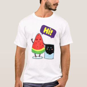Camiseta Cute Watermelon Slice Sugar Saying Hi Summer