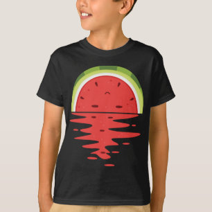Camiseta Cute Watermelon Sunset Outfit Fruta de verano