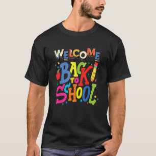 Camiseta Cute Welcome Back To School First Day Of School St