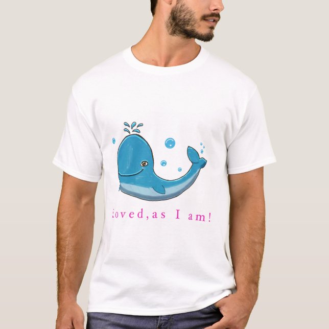 Camiseta Cute whale  (Anverso)
