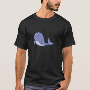 Camiseta Cute Whale Long Sleeve