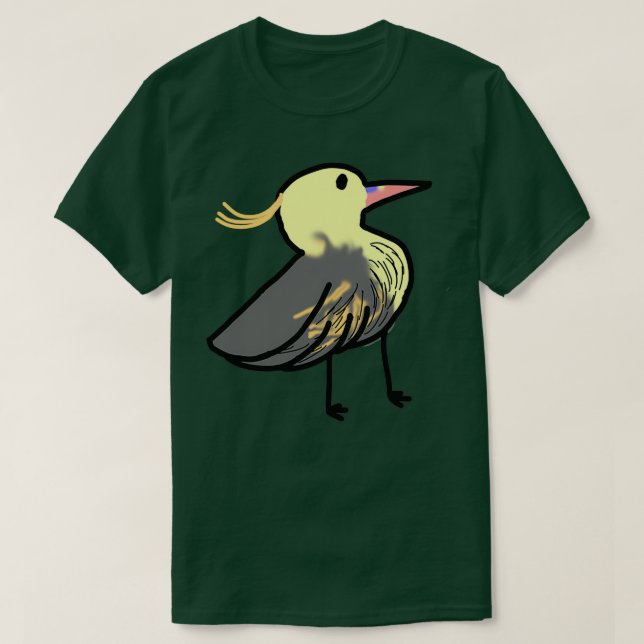 Camiseta cute whistling heron (Diseño del anverso)