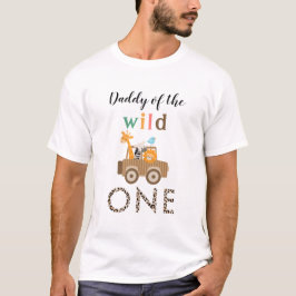 Camiseta Cute Wild One Jungle Safari Animales Papi