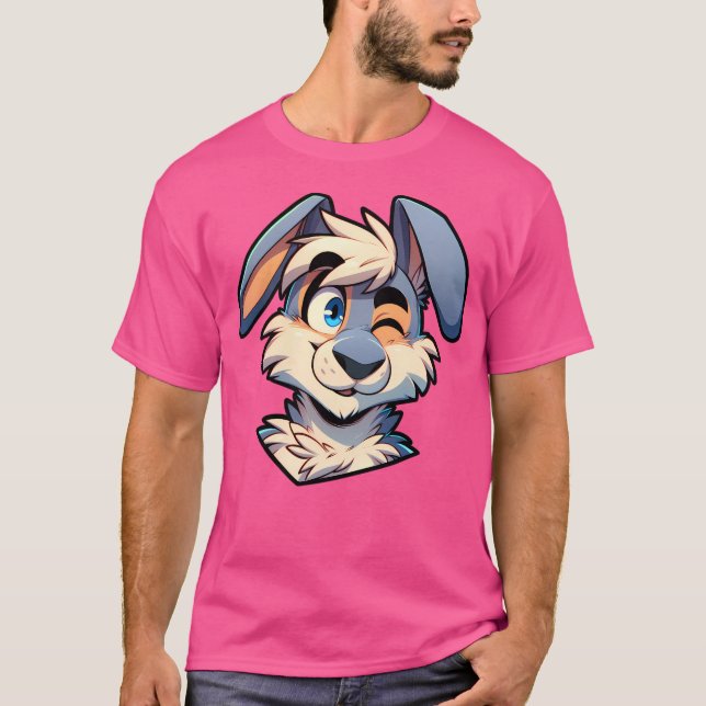 Camiseta Cute Winro Antruro Furry Rabbit Art (Anverso)