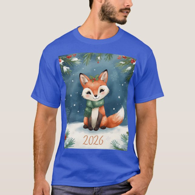 Camiseta cute winter happy new year 2026 family tshirt (Anverso)