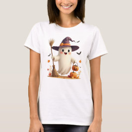 Camiseta Cute Witchy Ghost Halloween